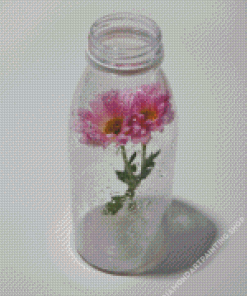 Flower Inside Bottle Diamond Paintings