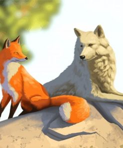 Fox And Wolf Diamond Paintings