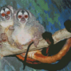 Monkeys On Branch Diamond Paintings