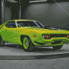 Green Roadrunner Diamond Paintings