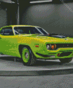 Green Roadrunner Diamond Paintings