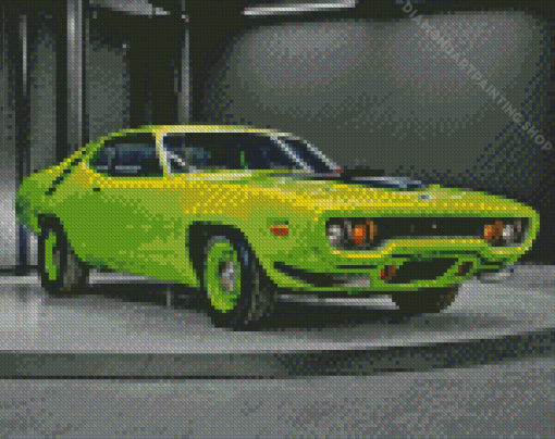 Green Roadrunner Diamond Paintings