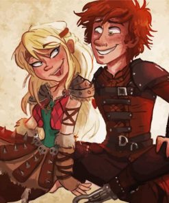 Hiccup And Astrid Diamond Paintings