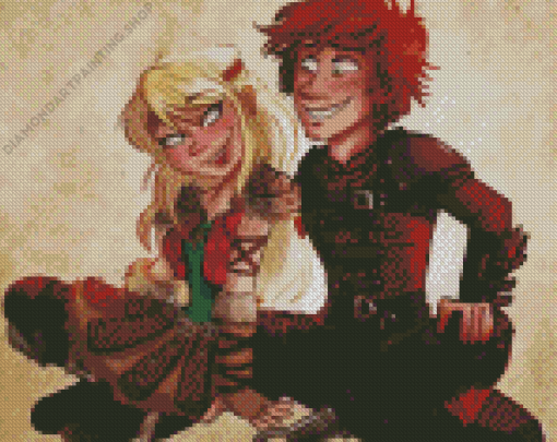 Hiccup And Astrid Diamond Paintings