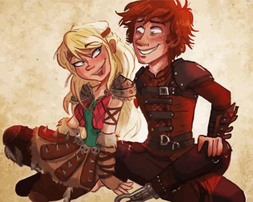 Hiccup And Astrid Diamond Paintings