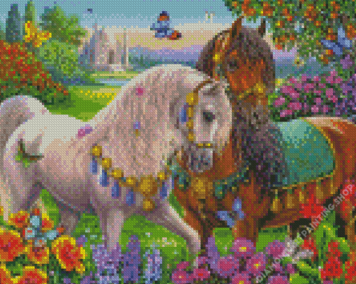 Horse Couple Diamond Paintings