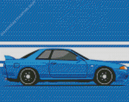 Illustration Skyline R32 Diamond Paintings