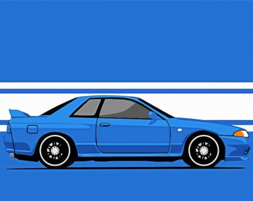 Illustration Skyline R32 Diamond Paintings