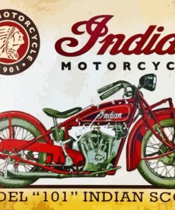 Indian Motorcycle Diamond Paintings