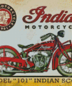 Indian Motorcycle Diamond Paintings