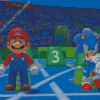 Mario And Sonic Diamond Paintings