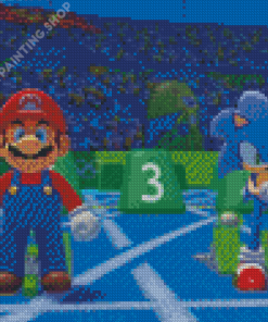 Mario And Sonic Diamond Paintings