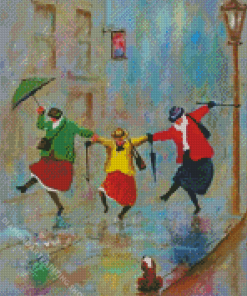 Old Ladies Dancing Diamond Paintings