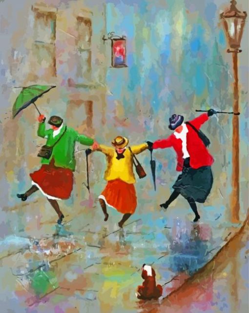 Old Ladies Dancing Diamond Paintings