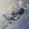 P51 Mustang Diamond Paintings