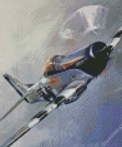 P51 Mustang Diamond Paintings