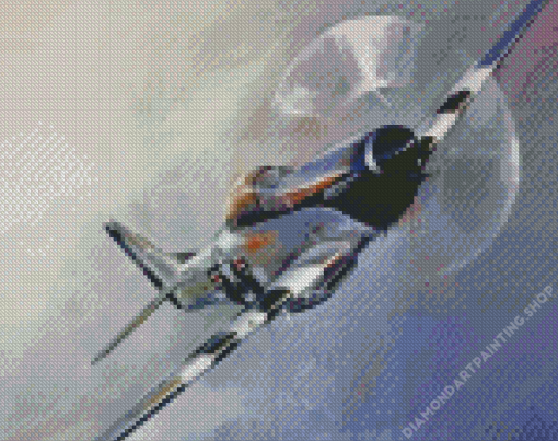 P51 Mustang Diamond Paintings