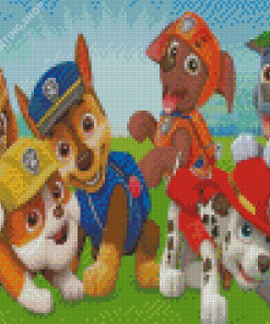 Paw Patrol Dogs Diamond Paintings