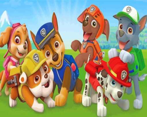 Paw Patrol Dogs Diamond Paintings