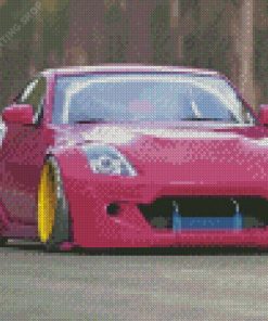 Pink Nissan 350z Diamond Paintings