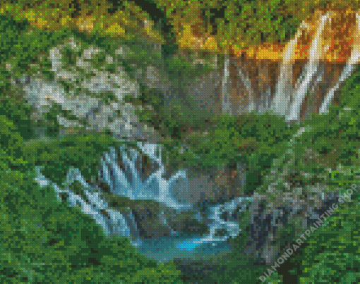 Plitvice Waterfall Diamond Paintings