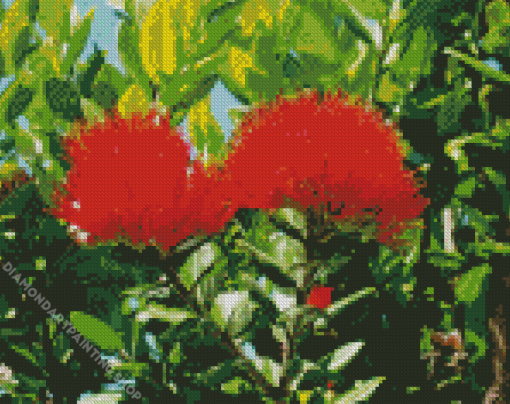 Pohutukawa Flower Diamond Paintings