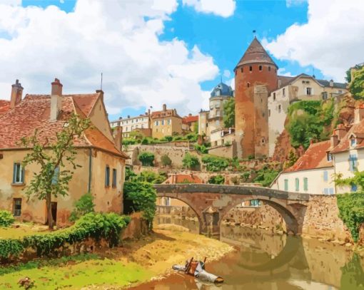 Semur En Auxois Diamond Paintings