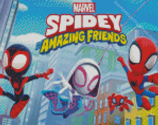 Spidey And Friends Diamond Paintings