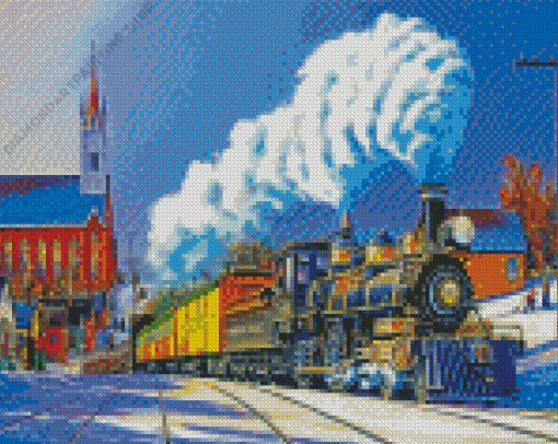 Steam Train Diamond Paintings