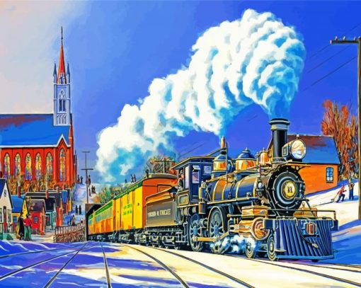 Steam Train Diamond Paintings