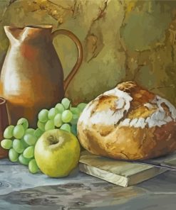 Still Life Bread Diamond Paintings