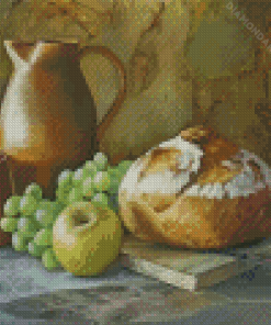 Still Life Bread Diamond Paintings