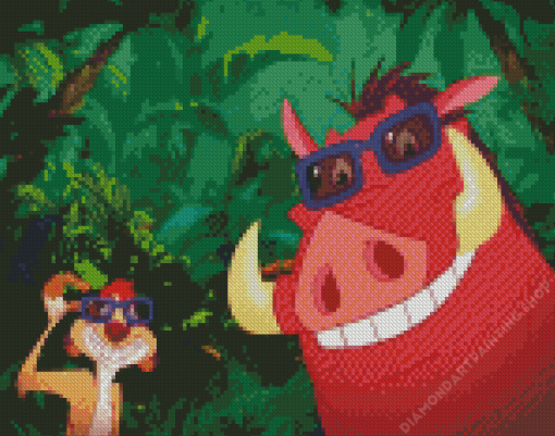 Timon Pumbaa Diamond Paintings