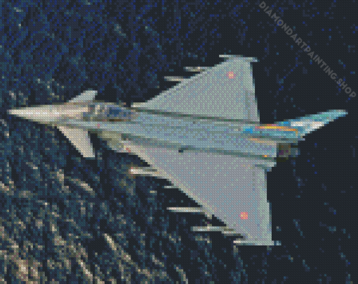 Typhoon Aircraft Diamond Paintings