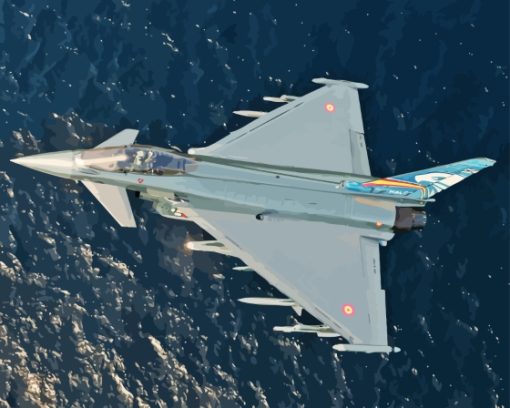 Typhoon Aircraft Diamond Paintings