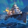 Warship Battle Diamond Paintings