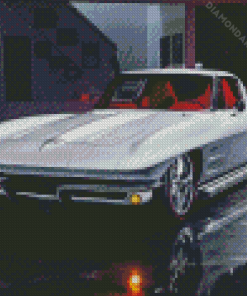 Split Window Corvette Diamond Paintings