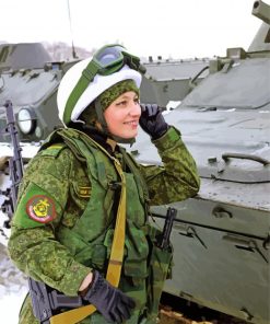 Woman Military Diamond Paintings