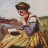 A Woman Reading Diamond Paintings