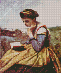 A Woman Reading Diamond Paintings