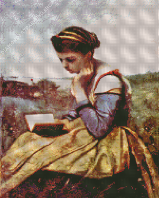 A Woman Reading Diamond Paintings