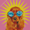 Dog With Glasses Diamond Paintings