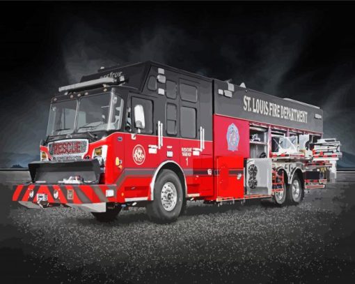 Fire Apparatus Diamond Paintings