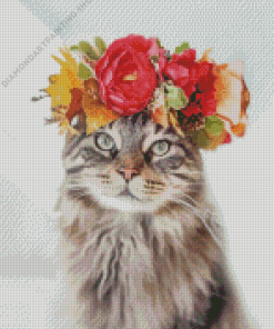 Animals With Flower Diamond Paintings