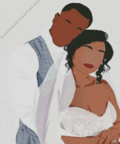 Black Couple Diamond Paintings