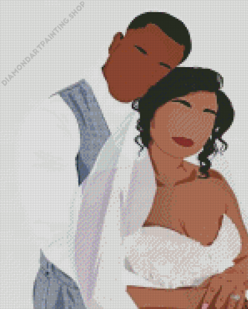 Black Couple Diamond Paintings