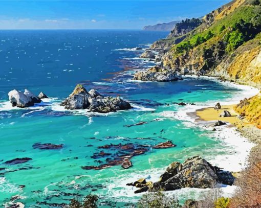 California Coastline Diamond Paintings