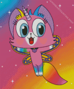 Unicorn Kitty Diamond Paintings