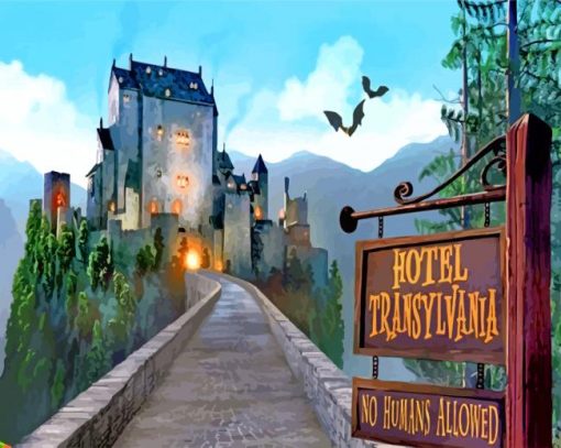 Dracula Castle Hotel Diamond Paintings