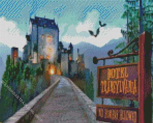 Dracula Castle Hotel Diamond Paintings